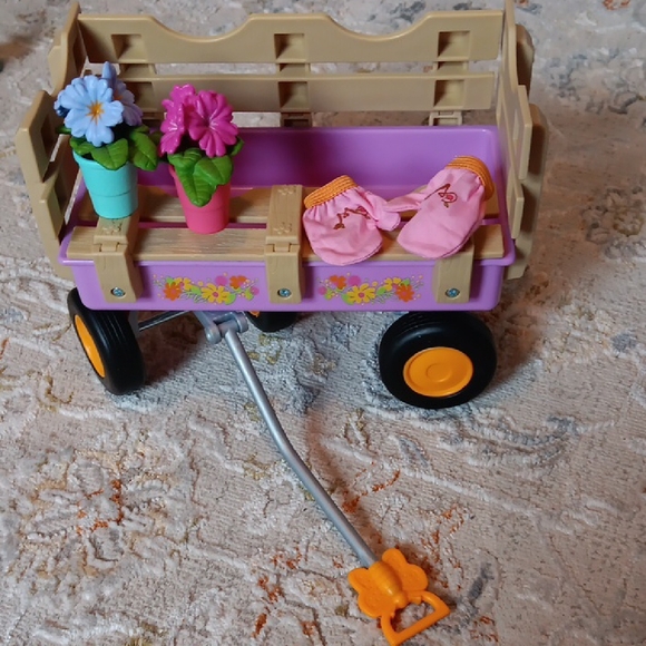 wellie wishers Other - Colorful Kids Toy Wagon with Flowers